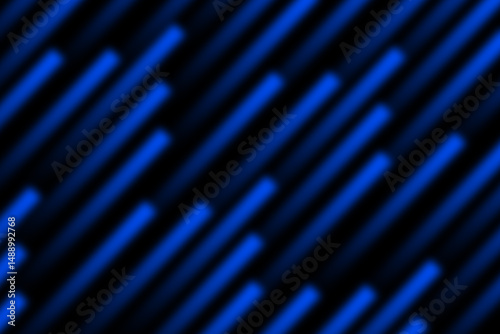 Electric Blue Neon Diagonal Light Streaks Abstract Background