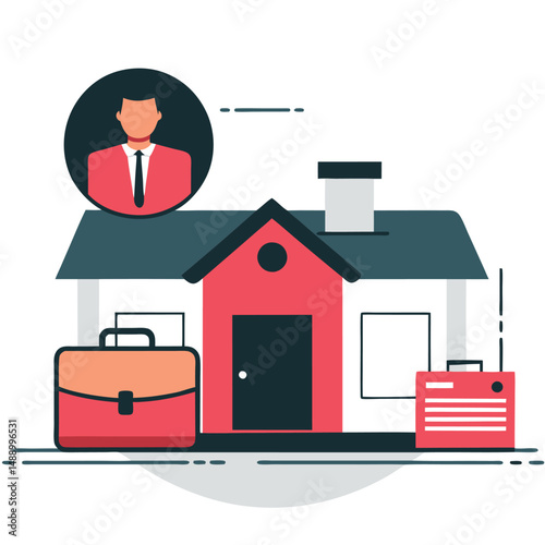Creative Illustration Showcasing a Dynamic Open Vacancy Position with Vibrant Colors and Modern Design