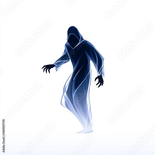 shadowy ghost specter with wisps 