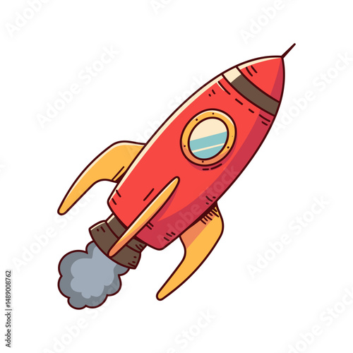 rocket launch illustration