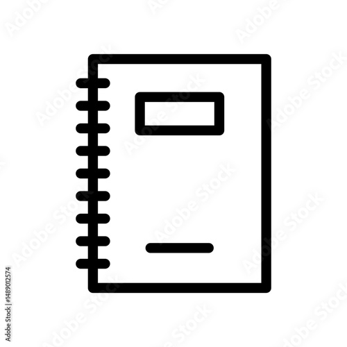 Various Book Outline Icon in Minimalist Style