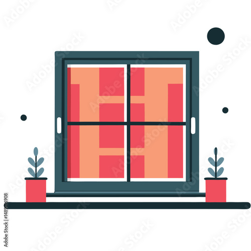 Conceptual Illustration of Windows Operating System Interface