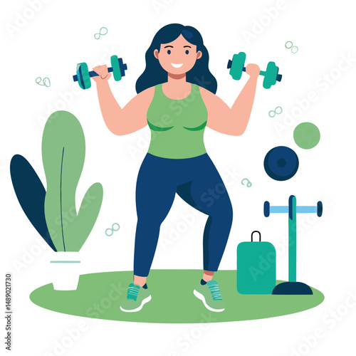 Illustrative Depiction of Comprehensive Workout Regimen