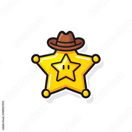 Sheriff Badge Sticker