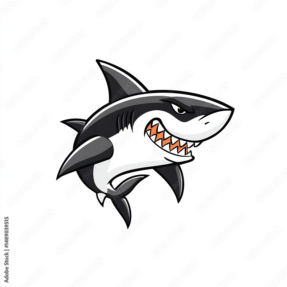 Obraz premium shark with open jaws 