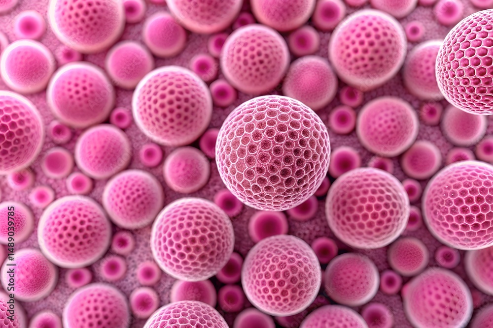 close up of a pink ball