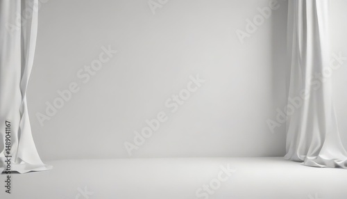 Luxurious smooth white paper backdrop, subtly shimmering ,  fabric,  sheet,  high resolution