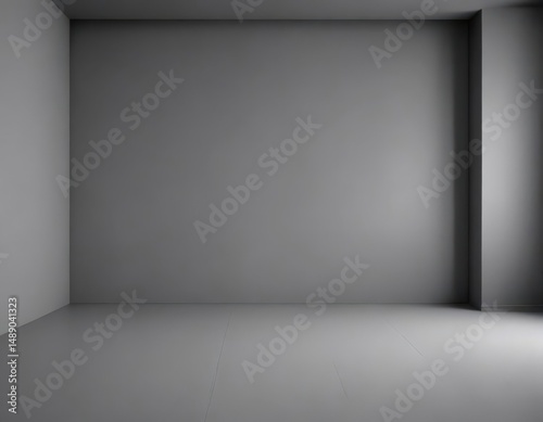 Minimalist grey studio backdrop, seamless gradient  ,  seamless,  blank,  template