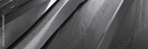 Polished steel, sharp angular lines, reflective gleam , background texture, digital