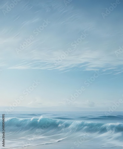 Serene light blue watercolor wash, textured ocean feel ,  elegant,  visual,  background