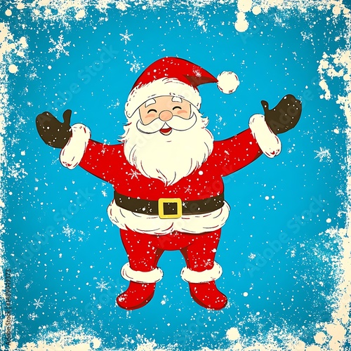 Santa Claus in winter wonderland