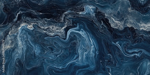 Wallpaper Mural Abstract Deep Blue Marble Torontodigital.ca