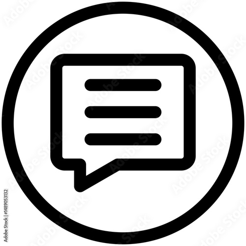 Bubble Chat Outline Icon