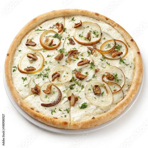 pizza with mushrooms and cheese