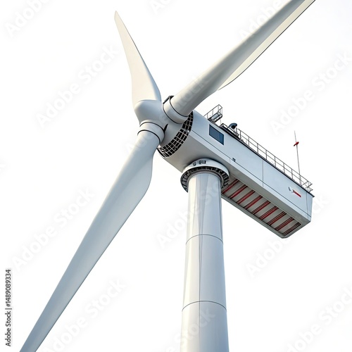 wind turbine in the wind