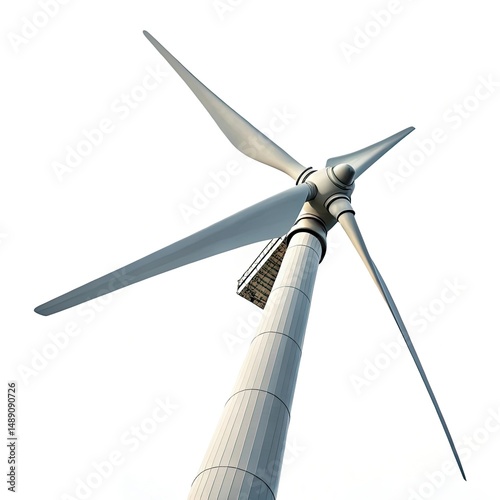 wind turbine in the wind