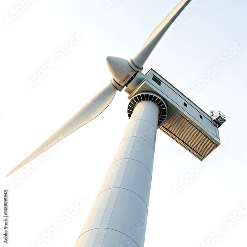 wind turbine in the wind