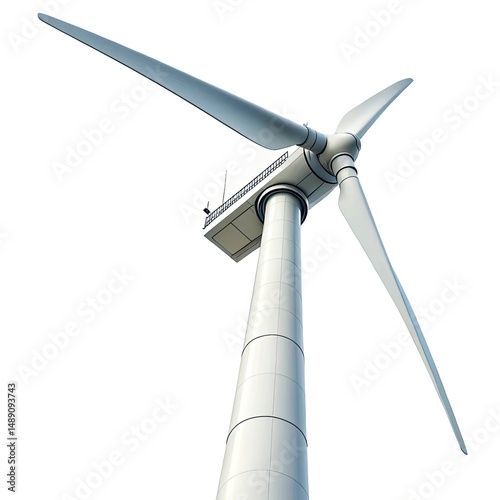 wind turbine in the wind