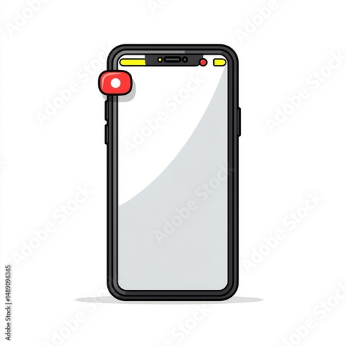 Phone with unread message notification