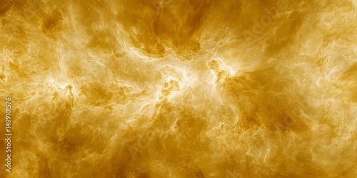 Abstract golden nebula
