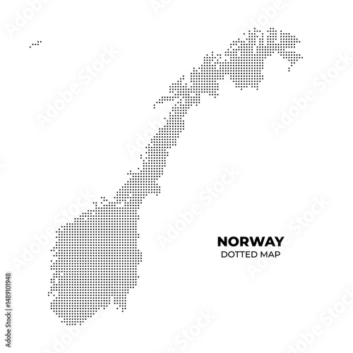 Dotted Map of Norway
