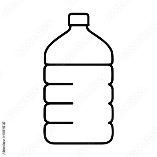 Large Water Gallon Bottle Outline