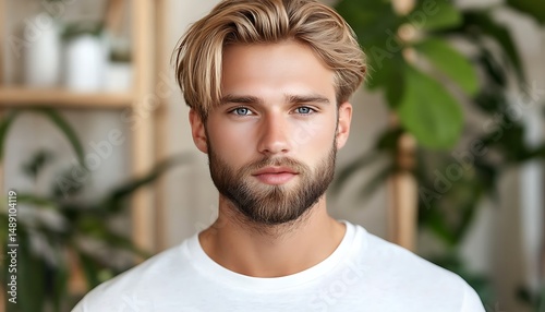 Man with light blond hair and beard