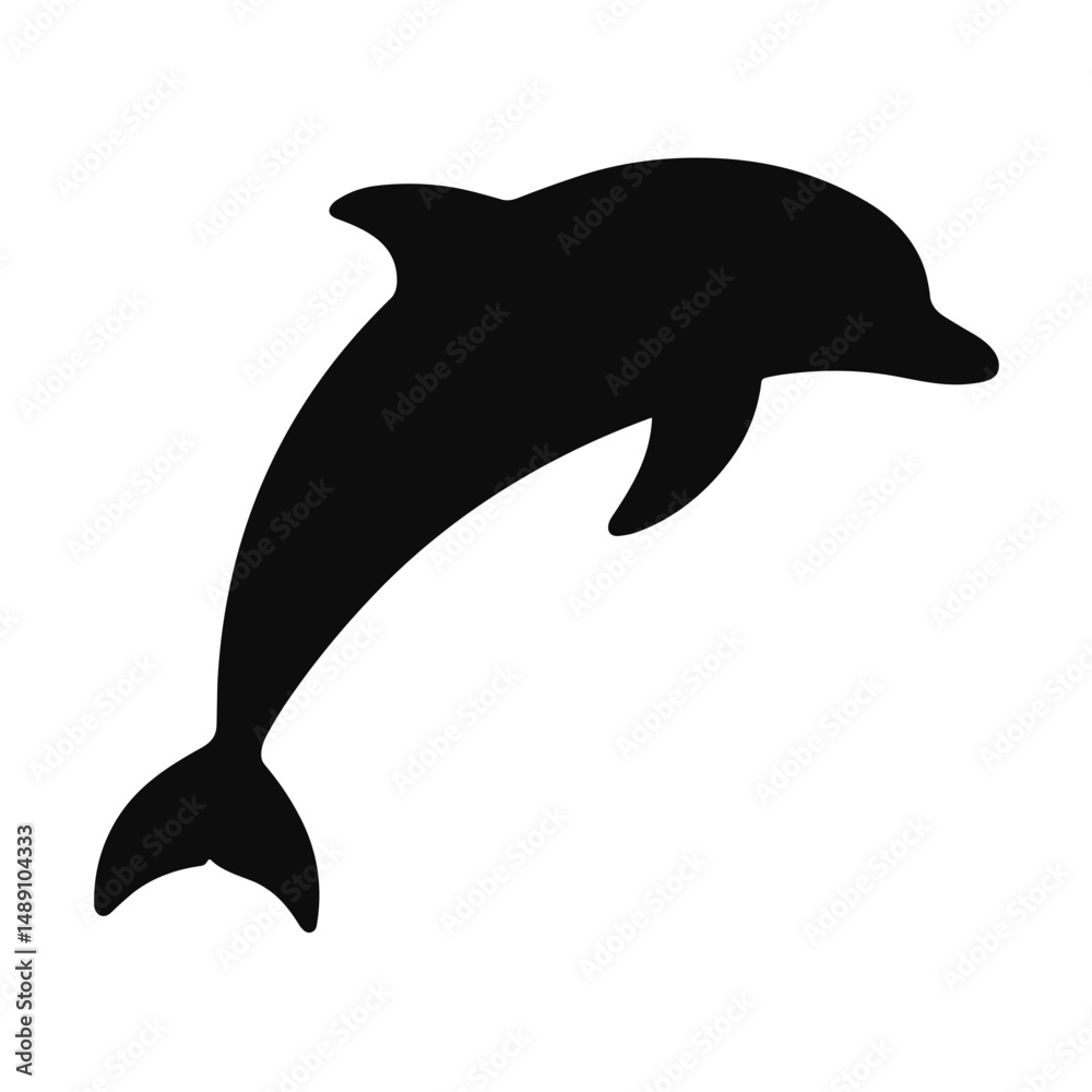 Fototapeta premium Dolphin Silhouette