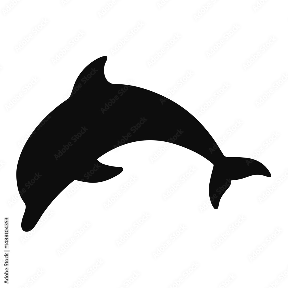 Fototapeta premium Dolphin Silhouette