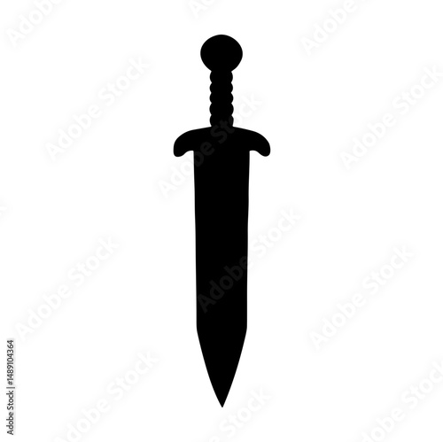 Saber and Sword Silhouette
