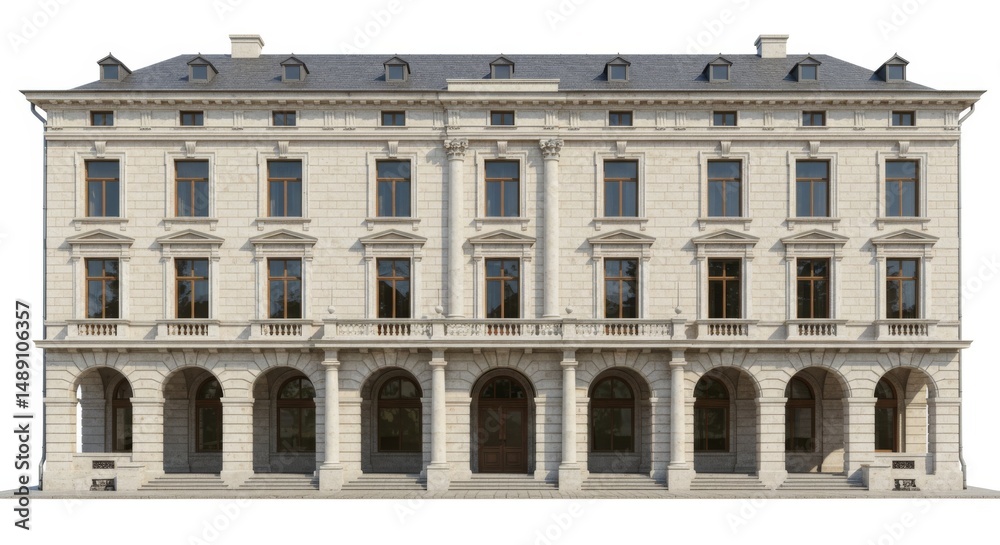Obraz premium Historic neoclassical building facade