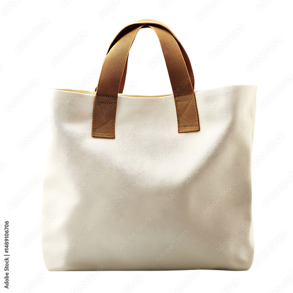 Minimal Canvas Bag with Elegant Simplicity and a Sm Isolated on Transparent Background Minimal Canvas Bag with Elegant Simplicity and a Sm Isolated on Transparent Background