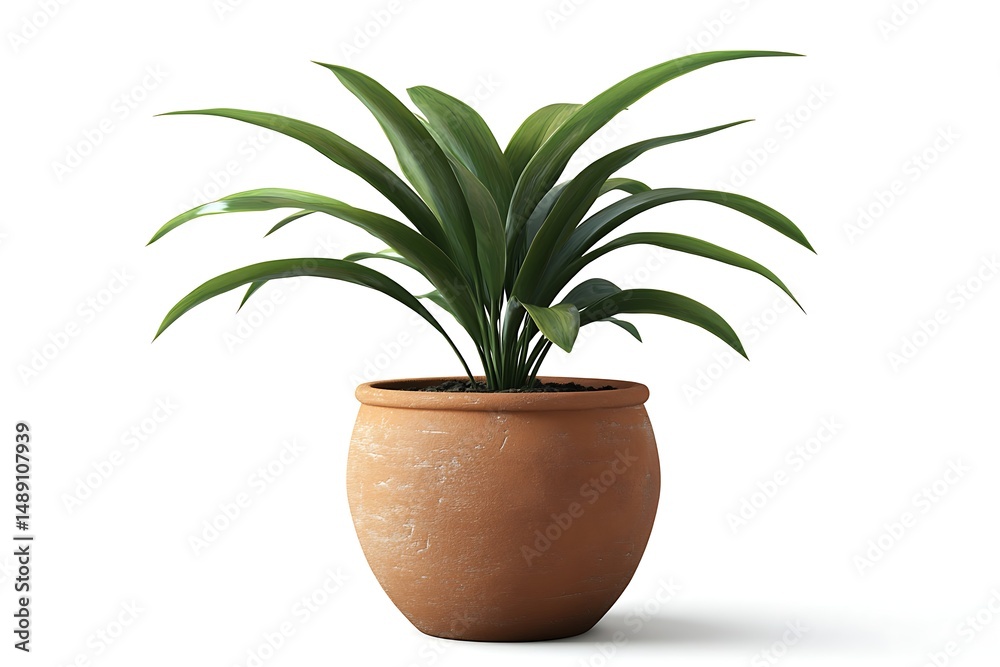 Fototapeta premium palm tree in a pot