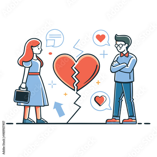 Heartbreak Visualized: A Depiction of the Painful Aftermath of a Breakup