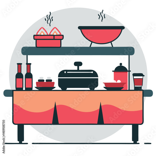 Abundant Buffet Spread with Culinary Delights for Every Taste