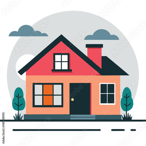 Illustrative Concept of Building Your Dream Home in a Modern Style