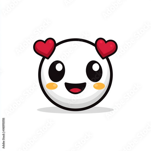 Heart Eyes Smiling Face Emoji photo