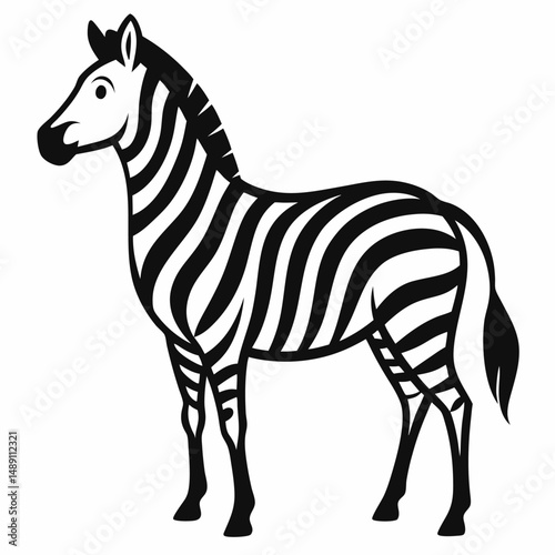 vector illustration of zebra