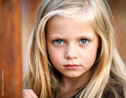 Portrait of a Deeply Troubled Young Girl