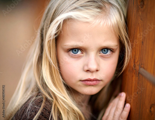 Portrait of a Troubled Young Girl