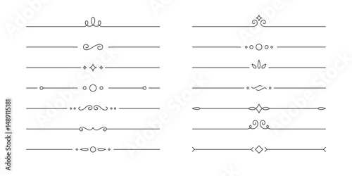 Collection of Decorative Line Dividers
