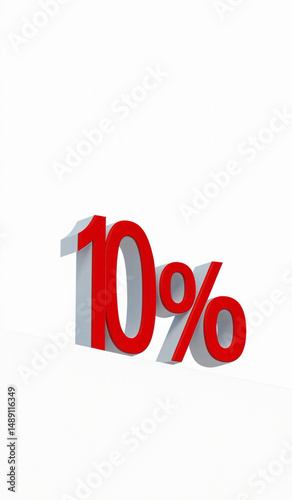 red percent sign