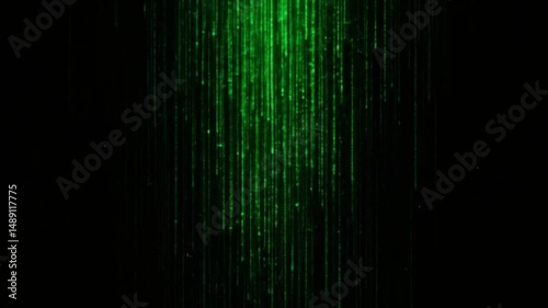 Abstract green lines background animation loop for screensaver and wallpaper