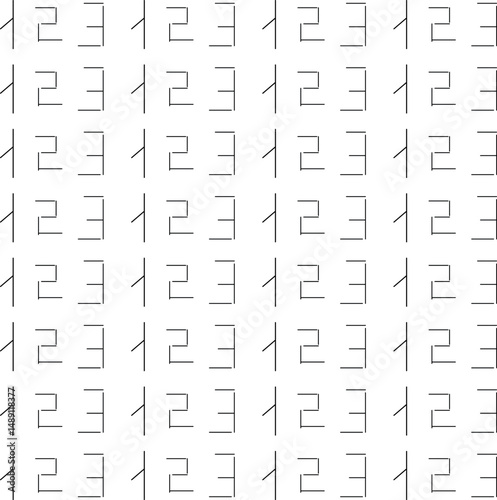 Texture or background with numbers made up of thin lines.