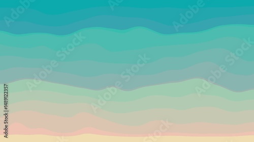 Blue sky wave gradient color background, abstract color wavy animation