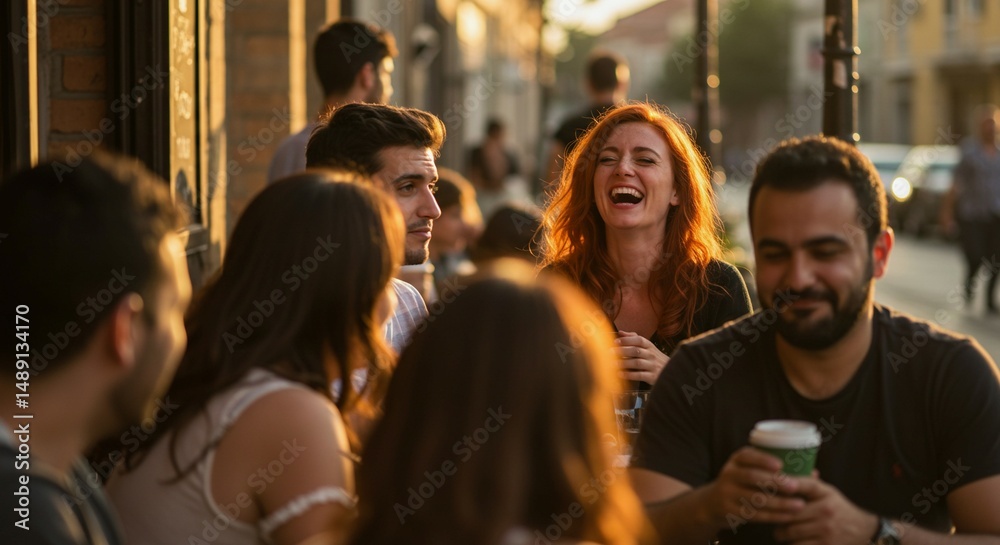 Fototapeta premium young people at the airport