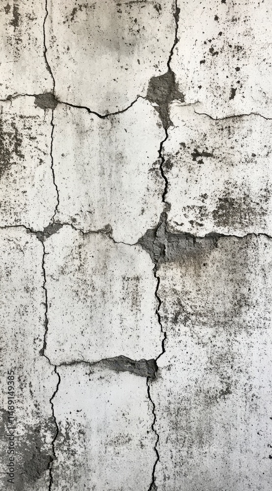 Fototapeta premium Cracked Concrete Wall Texture for Backgrounds and Design Projects