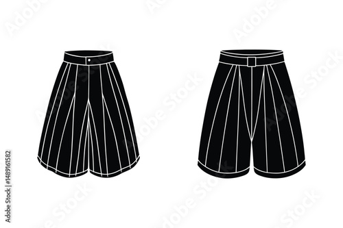 culottes sketch icon vector silhouette illustration