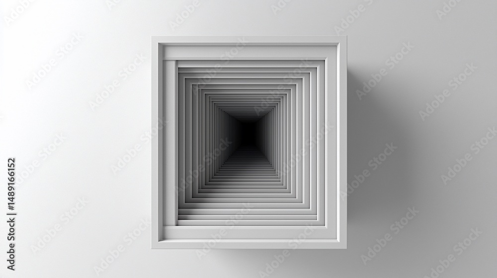 Fototapeta premium Abstract geometric perspective