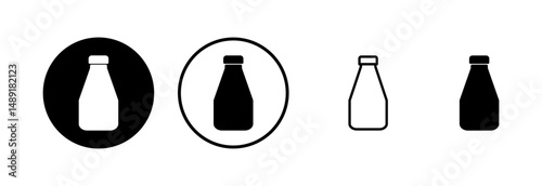 Bottle icon logo design. bottle sign and symbol